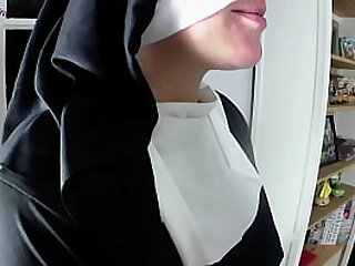 A scorching nun deepthroats my whacking heavy